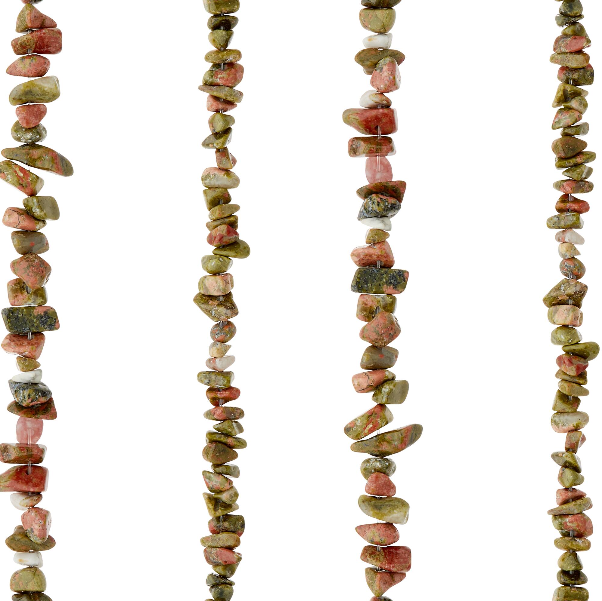 Unakite Chip Beads by Bead Landing®